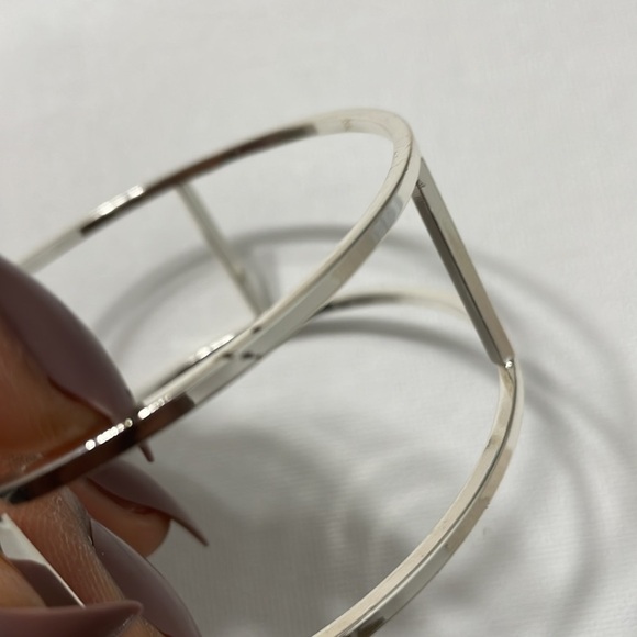 Silver Y2k Bangle Bracelet - Picture 8 of 8